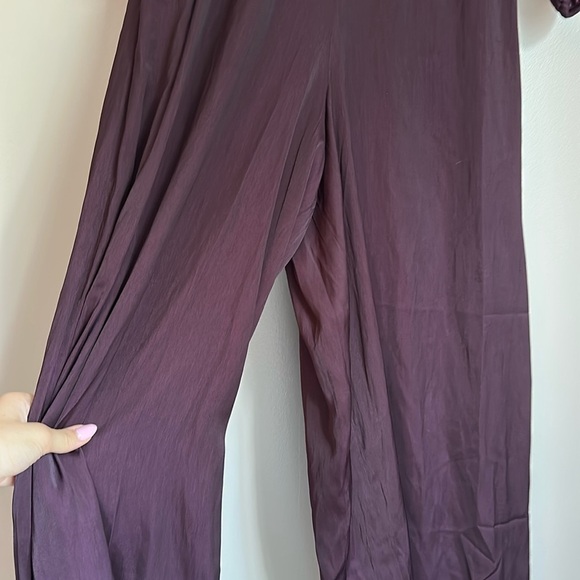 Loft Dark Purple Drape Jumpsuit - Picture 7 of 7